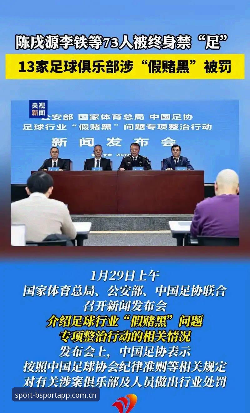 bsportapp功能介绍评测 中国足协第三批禁足名单最新动态:65人受罚,行业整顿风暴持续升级